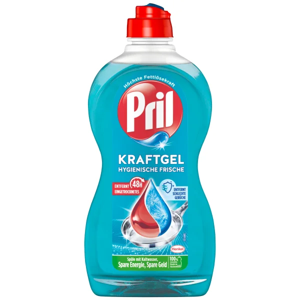 Pril Kraftgel Hygienick&aacute; svěžest, prostředek na n&aacute;dob&iacute;, 450 ml