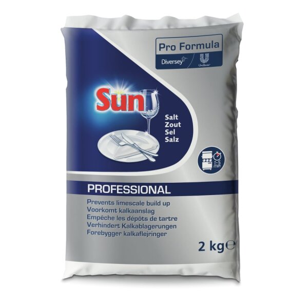 Sun Professional Sp&uuml;lmaschinensalz &ndash; Profesion&aacute;ln&iacute; regeneračn&iacute; sůl do myčky, 2 kg