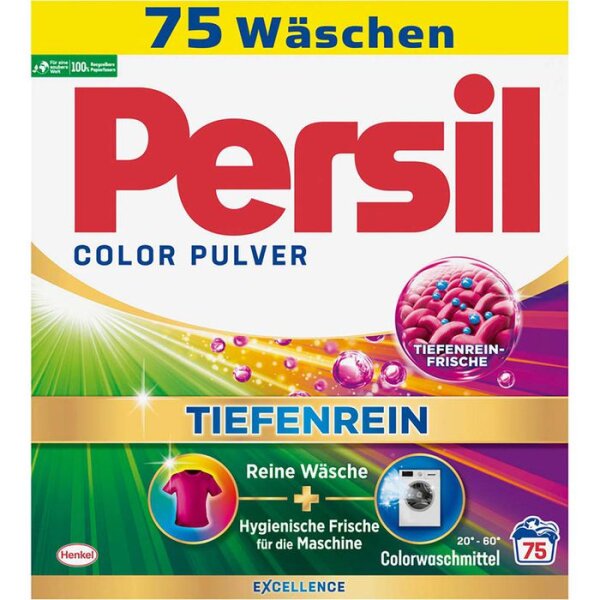 Persil Color &ndash; pr&aacute;&scaron;ek na barevn&eacute; pr&aacute;dlo, 4,5 kg (75 pran&iacute;)