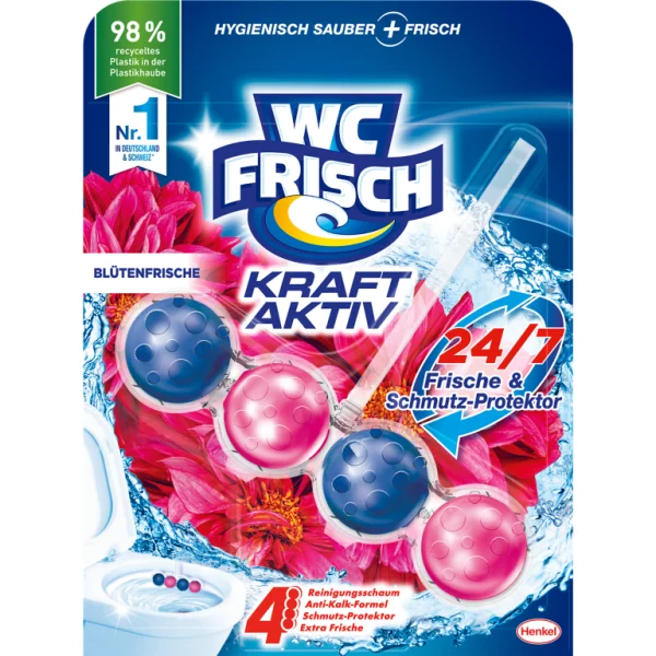 WC Frisch Kraft Aktiv Bl&uuml;tenfrische &ndash; V&yacute;hodn&eacute; balen&iacute; 3 ks (3 x 50 g)