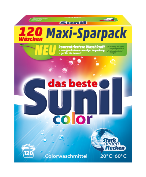 Sunil Colorwaschmittel Pulver 120 WL
