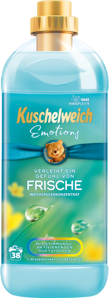 Kuschelweich Emotions Frische &ndash; Pr&eacute;miov&aacute; aviv&aacute;ž s povzbuzuj&iacute;c&iacute; vůn&iacute;, 76 d&aacute;vek