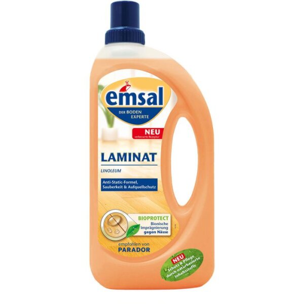 Emsal Lamin&aacute;t & Kork s bionickou formul&iacute; BIOPROTECT &ndash; P&eacute;če o lamin&aacute;tov&eacute; a korkov&eacute; podlahy, 1 l