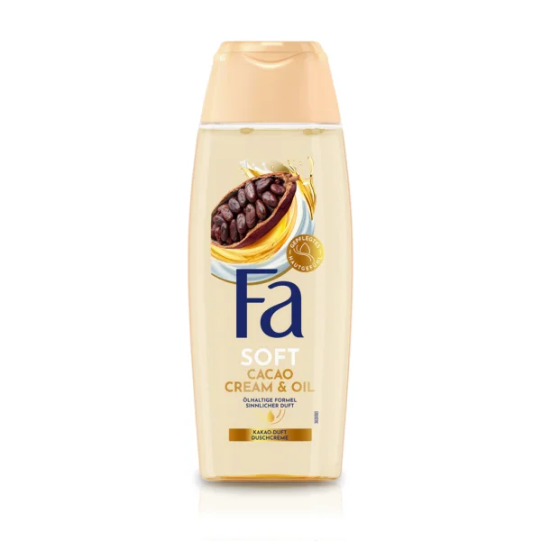Fa Cream & Oil Cacao &ndash; Vyživuj&iacute;c&iacute; sprchov&yacute; kr&eacute;m s kakaov&yacute;m m&aacute;slem a kokosov&yacute;m olejem, 250 ml