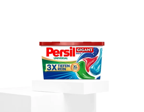 Persil Gigant DISCS Universal 3x Tiefenrein &ndash; Extra velk&eacute; kapsle na b&iacute;l&eacute; pr&aacute;dlo, 10 d&aacute;vek
