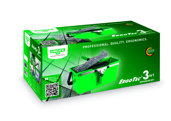 Unger ErgoTec 3in1 Advanced &ndash; Profesion&aacute;ln&iacute; sada pro myt&iacute; oken (35 cm)