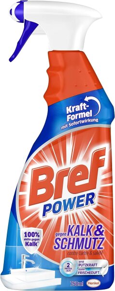 Bref Power, čistič na vodn&iacute; k&aacute;men a nečistoty, 750 ml