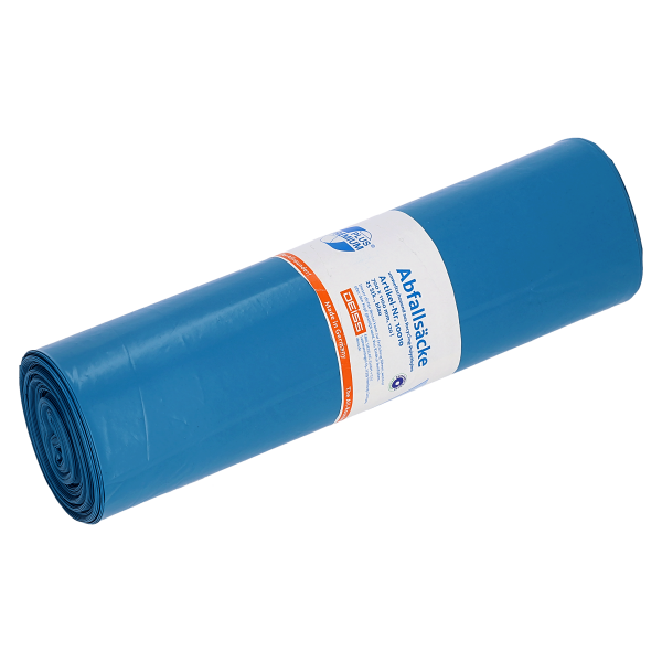 Deiss PREMIUM PLUS, pytle na odpad 120 l, modr&eacute;, 700x1100 mm, 25 ks