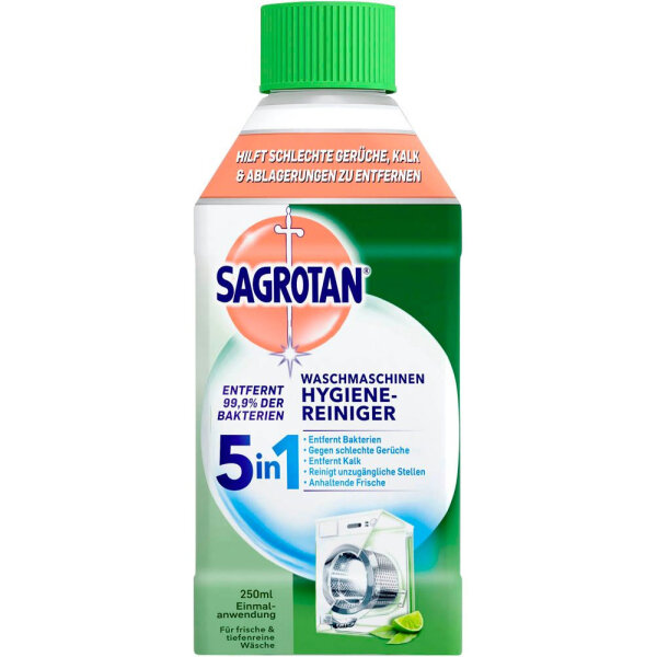 Sagrotan hygienick&yacute; čistič pračky 5v1, 250 ml