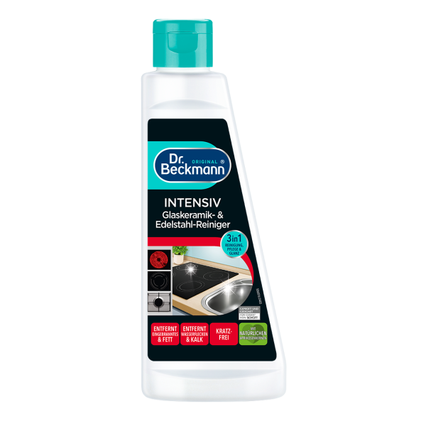 Dr. Beckmann Intenzivn&iacute; čistič na sklokeramiku a nerez, 250 ml