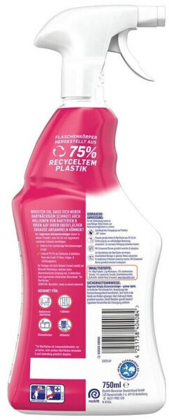 Sagrotan v&iacute;ce&uacute;čelov&yacute; dezinfekčn&iacute; čistič &ndash; Květinov&aacute; svěžest & Zelen&eacute; jablko, 750 ml