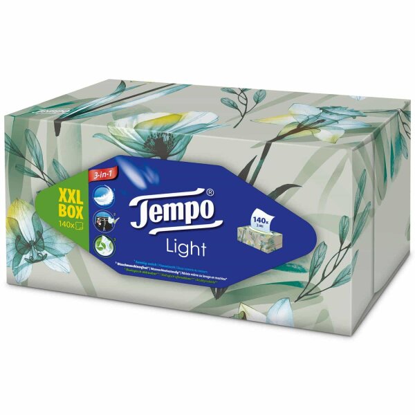 Tempo pap&iacute;rov&eacute; kapesn&iacute;ky XXL Light Box, 140 ks