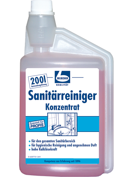 Dr. Becher sanit&aacute;rn&iacute; čistič koncentr&aacute;t, 1 l