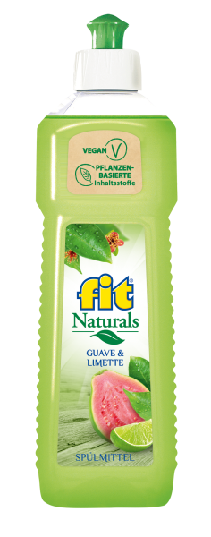 FIT Naturals prostředek na n&aacute;dob&iacute;, Guave-Limeta, 500 ml