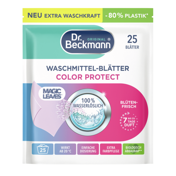 Dr. Beckmann Magic Leaves Color Protect &ndash; Prac&iacute; l&iacute;stky s vůn&iacute; květin, 25 ks