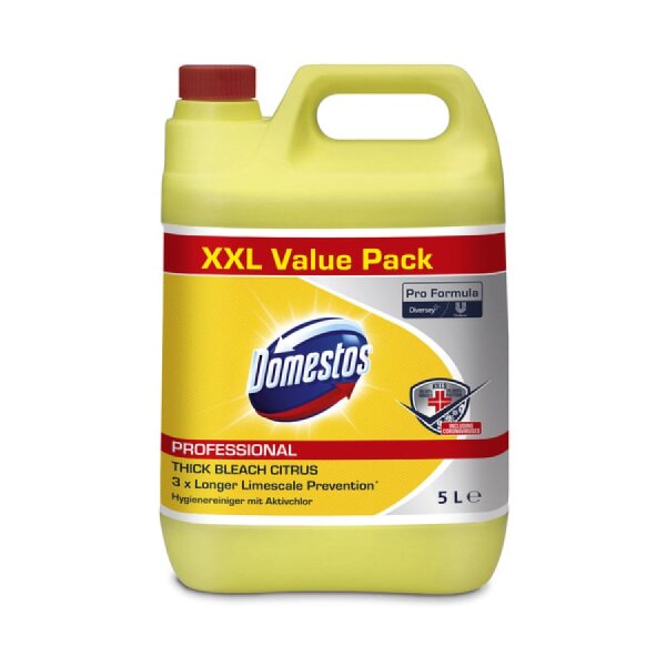 Domestos Professional Citrus Fresh &ndash; Dezinfekčn&iacute; a čistic&iacute; gel, 5 l